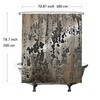 Ulticool Shower Curtain - Steel Metal Industrial - 180 x
