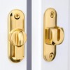 INIRET Gold Barn Door Latches,90/180 Degree Gate Lock,Flip Gate Latches