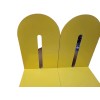 James Architek Jumbo Premium Bookends 9" Yellow - 1 pair