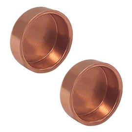 Joywayus 2PCS Plumbing 1-1/2" Solder Copper Pipe End Cap, Pressure Sweat Plug Socket Pipe Fitting Solder Connection