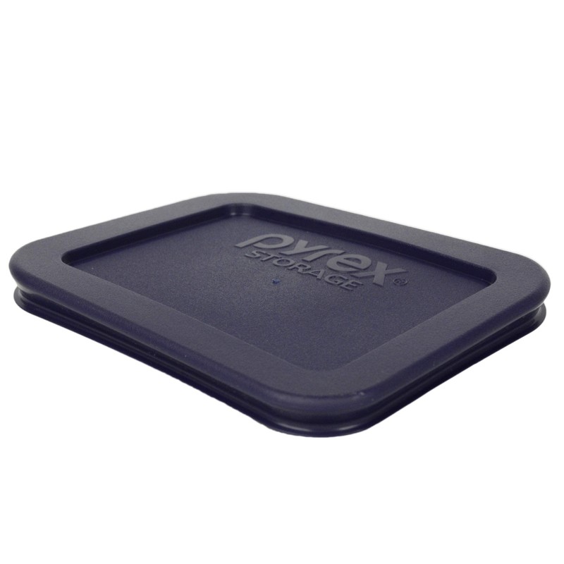Pyrex 7213-PC 1.9 Cup Dark Blue Rectangle Plastic Food Storage