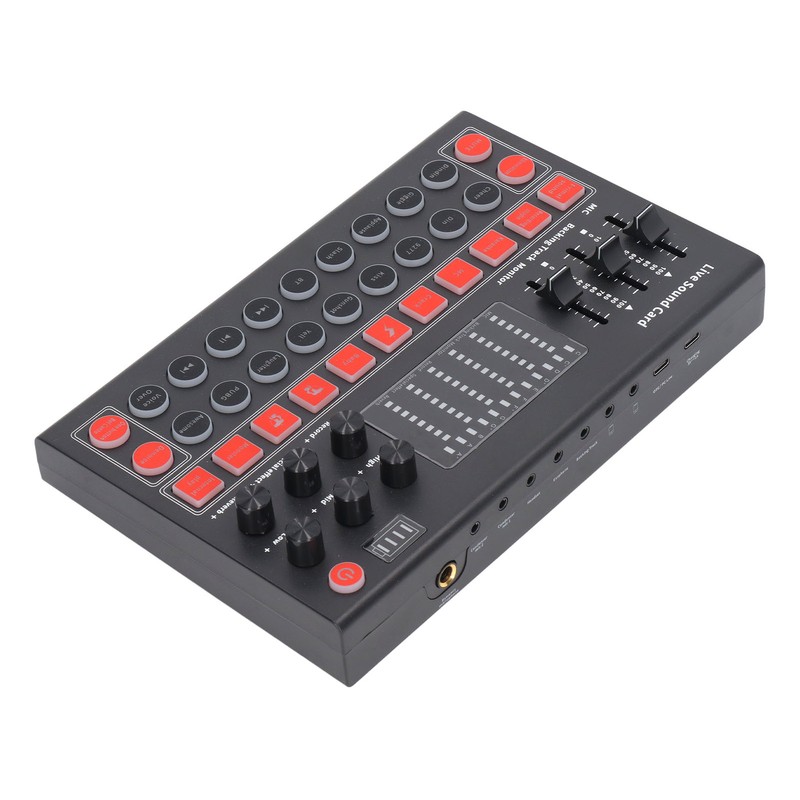 Voice Changer Sound Board LED Display Noise Reduction Bluetooth Dual
