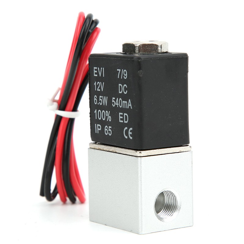 Quick Response Solenoid Valve Water Air Oil 2-Position 2-Way Aluminum