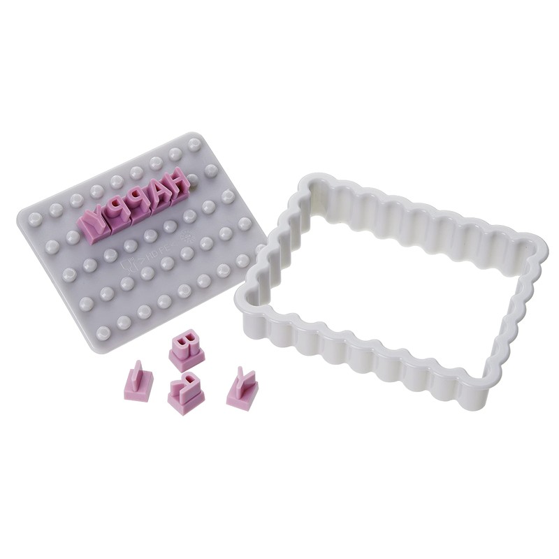 Zenker Ausstecher mit Buchstaben, Kunststoff, Mehrfarbig, 10 x 7.9 x