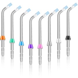 8 piezas compatibles con puntas de repuesto Waterpik, puntas de chorro clásicas, cabezales de repuesto para palillos de dientes de agua (estilo simple)
