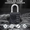 Romon Combination Lock, 4 Digit Combination Lock, Padlock, Lock with