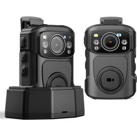 BOBLOV B4K5 256G 4K Body Camera GPS Police Camcorder Night Vision Video Recorder