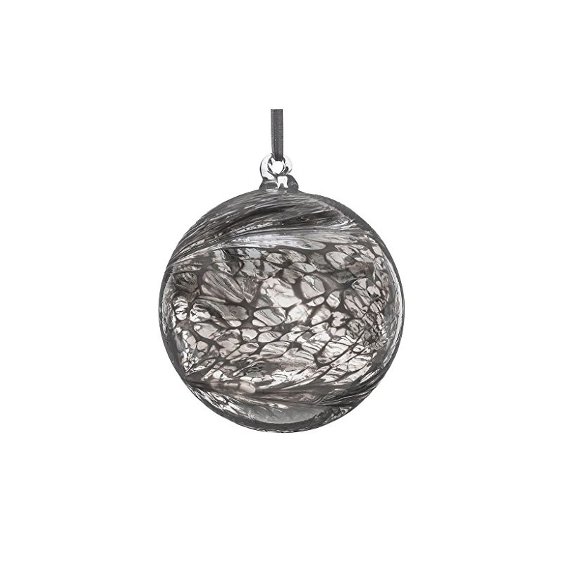 Sienna Glass Engagement Friendship Ball – 10cm Handcrafted Silver Glass
