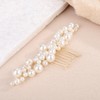 BERYUAN Pearls Wedding Hair Comb Faux Pearls Wedding Headpiece Women
