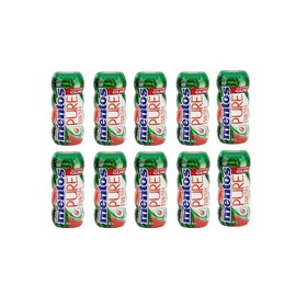 Sugar Free Chewing Gum - Variety Pocket Bottle Pack Watermelon Flavor and Berry Lime Pocket Bottle with Green Tea Extract, 1.05 Ounce per Bottle (Watermelon, Pack of 10 Bottle)