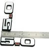 2Pc 5.0 Emblem Liter Door 3D Fender Side Adhesive Badge