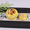 XINGYAN Chinoiserie Enamel Ginger Jar with Twist Lid, Round Design,