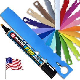 TAGKRAFTERS 7" x 1" Blue with Marker - 1,000 Pcs - Plastic Plant Tags and Labels - Wrap Around Thermal Plastic - Nursery Garden Tree Labels | Made in The USA |