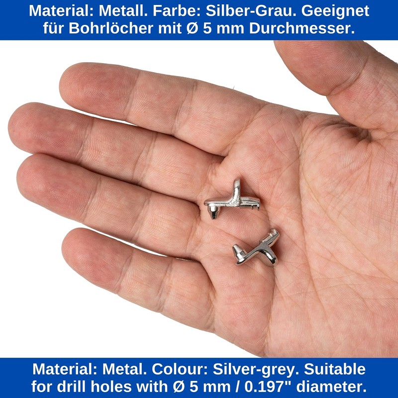 Shelf Brackets, Pack of 48, Angle Shelf Support with Double