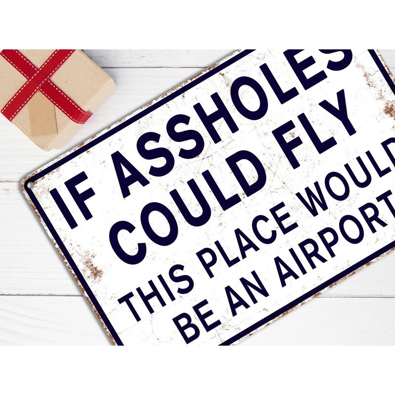 ALREAR Funny Signs Man Cave Decor Garage Home Bar Metal