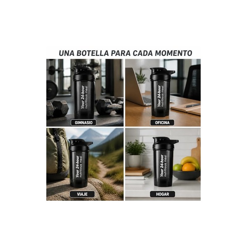 500 ML Blender bottles shaker Proteína con Bola de Acero