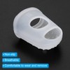 PATIKIL Inner Diameter 21.5mm Silica Gel Fingertip Protector Rubber Fingertip