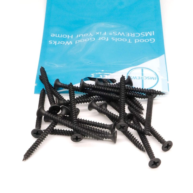 IMScrews 50pcs #8 x 1-3/4" Flat Head Phillips Drywall Screws