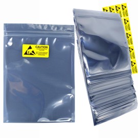 30Pcs 11*12.6in/28*32cm ESD Bags,Resealable Antistatic Bags for SSD HDD with 30pcs Labels,Anti Static Bag for Hand Drive or Varieties of Electronic Device,Mainboard (30Pcs 11 * 12.6 in / 28 * 32 cm)