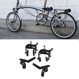 DEWIN Bike Brake Lever Set, Aluminum Alloy Bicycle Brake Caliper Brake Lever Set Modified Parts for Mountain Bike,MTB, Road Bike, Folding Bike, Black, 2.2cm Diameter