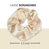 Luxurious Shimmering Hair Satin Scrunchies for Women Updo Ponytail Holder