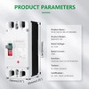 Wengart MCCB Circuit Breaker WGM1PV-250,DC500V 250Amp,2P DC Circuit Breaker for