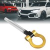 X AUTOHAUX Car Front Bumper Trailer Ring Towing Hook Screw