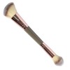 1 Pack Dual-Ended Makeup Brushes - Angled & Round Foundation