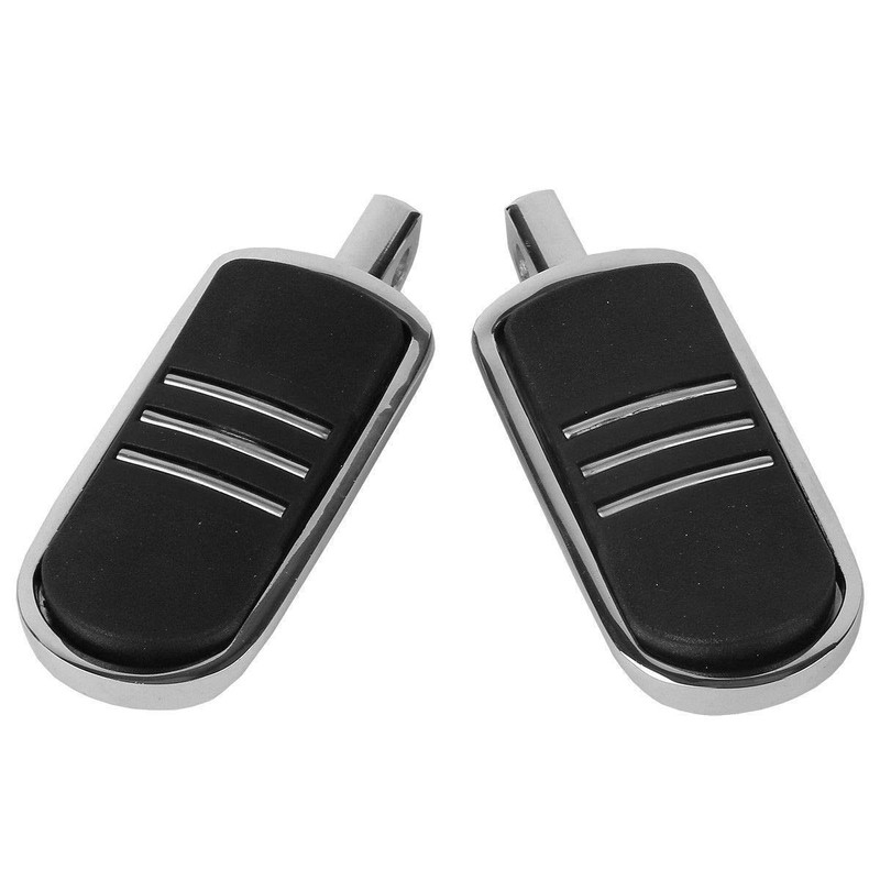 XFMT Chrome 1-1/4" 32mm Highway Engine Guard Foot Pegs W/Short