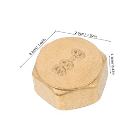 GANAZONO 12pcs Brass Fitting Cap Set Thread Socket Plug End Sealing Cap Stop Valve Connector with Rubber Gaskets for Tap Irrigation