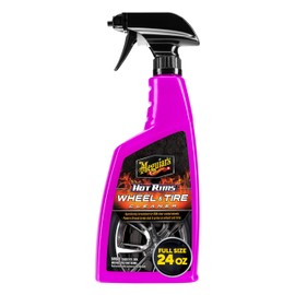 Meguiar's Hot Rims Wheel & Tire Cleaner, Powers Through Brake Dust & Grime – 24 Oz Spray Bottle