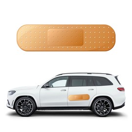 Sylvil Large Bandage Vinyl Decal for Cars, Funny Bandaid Stickers, Dent and Scratch Cover, Giant Bumper Sticker for Truck SUV Boat Window, Car Accessories (Yellow)