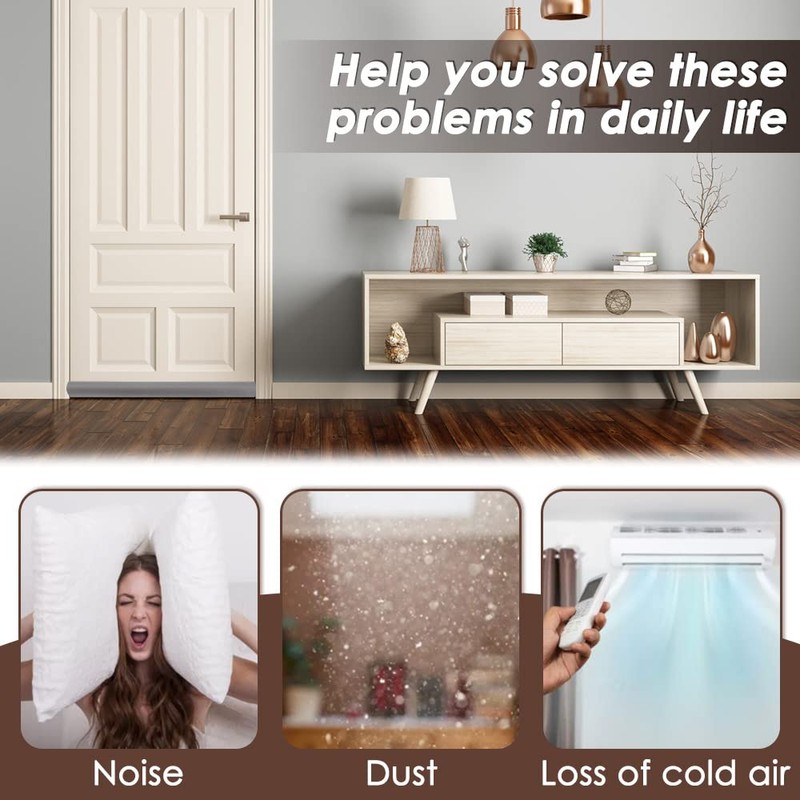 WOTOW Door Draft Stopper, Waterproof Draft Blocker for Door Window
