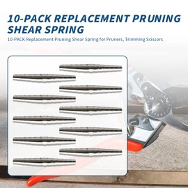 Lidscura 10PCS Replacement Spring for Garden Pruning Shears, Replacement Pruning Shear Spring, Stainless Steel Spare Spring