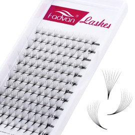 Volume Eyelashes Pre-Fanned 12D Pre-Made Russian Eyelash Extension Volume Bouquet 0.07 C Curl 8-14 mm Mix Short Handle Natural Volume Eyelashes