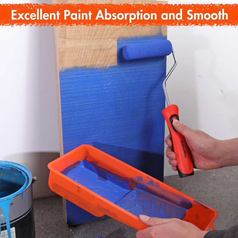ValueMax Paint Roller Kit, 14-Piece 4 Inch Paint Roller Kit