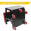 MaxWorks 50880 Garage Creeper Seat and Stool Combo, Workshop Seat