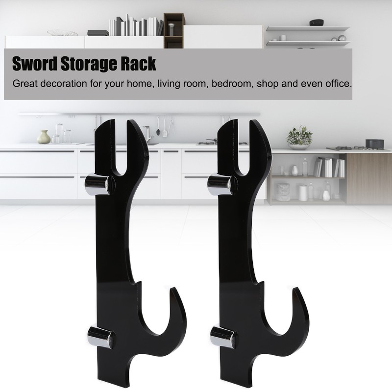 Wall Mounted Sword Stand Storage Rack Acrylic Display Holder Organizer