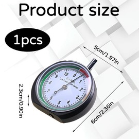 Reifenprofilmesser,Profiltiefenmesser Für Reifen in Mm Zifferblatt,Reifenprofiltiefenmesser,Reifen Profiltiefe Messen, Reifentiefenmesser Mit Intelligenter, Für Motorrad, Auto, Lkw (Schwarz)