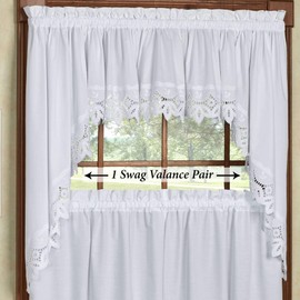 H.c. International, Inc. Emsworth Swag Valance Pair 58 x 38