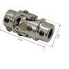 Gearzaar 3/4" 36 Spline X 3/4" DD Steering Universal Joint