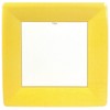 Caspari Grosgrain Square Paper Dinner Plates in Yellow - 16