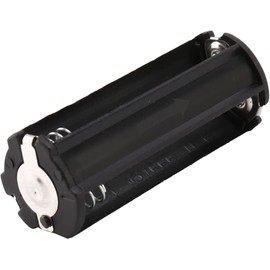 PurYupearl 2Pcs Black Battery Holder for 3 x 1.5V AAA Batteries Flashlight Torch Flashlights Handheld Flashlights, Size: 53 x 21mm/ 2.1 x 0.83 inch(L*D)