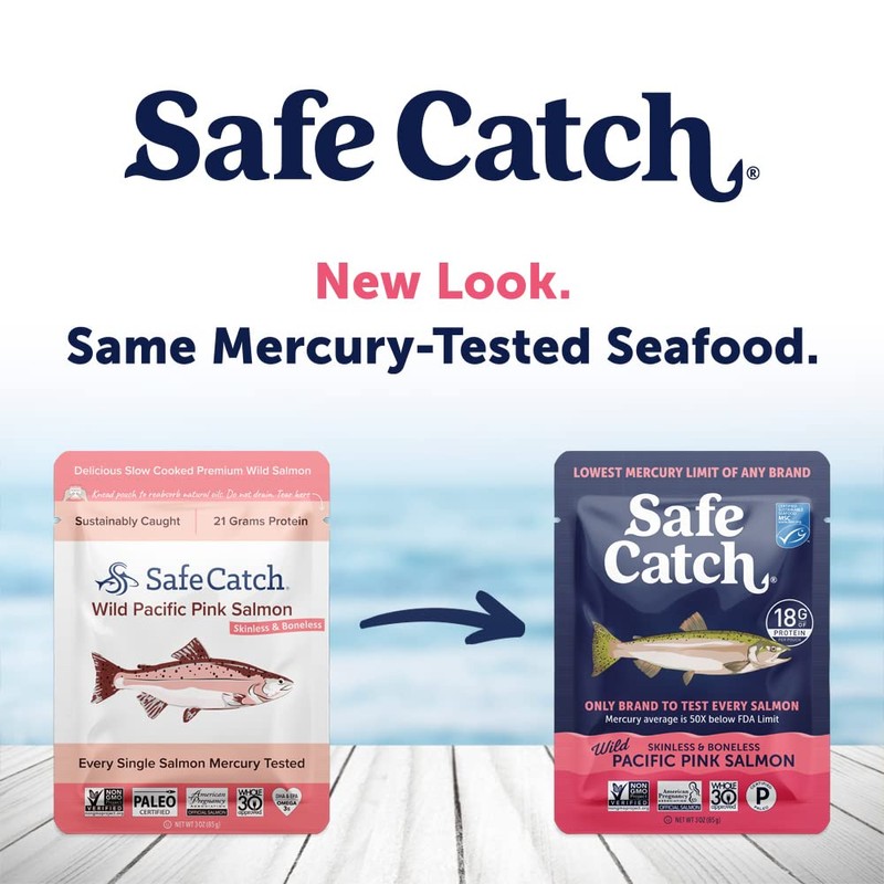 Safe Catch Wild Pacific Pink Salmon Skinless Boneless Wild-Caught Salmon
