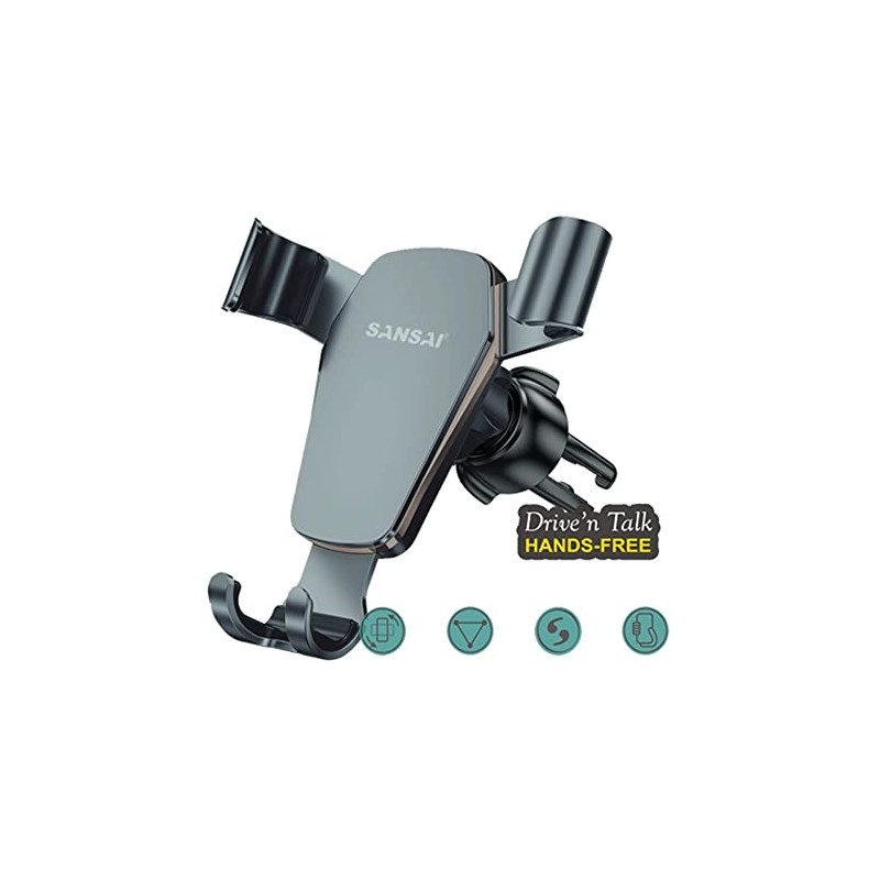 Sansai Gravity Hands Free Smartphone/Mobile Holder Car Adjustable Vent Mount