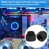 sourcing map 4pcs Water Cooling Adapter G1/4" Thread Male to