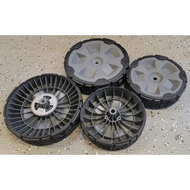 The Mower Shop Wheel Set for Toro 22" Recycler Lawnmowers (Qty. 2 of 140-2350 & Qty. 2 of 140-2355) for Model 21321, 21462, 21464, 21465