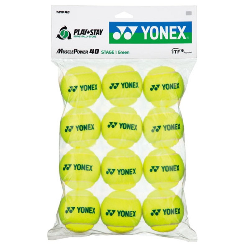 Yonex TMP40 Hardcore Tennis Junior (8+) Tennis Balls Muscle Powerballs