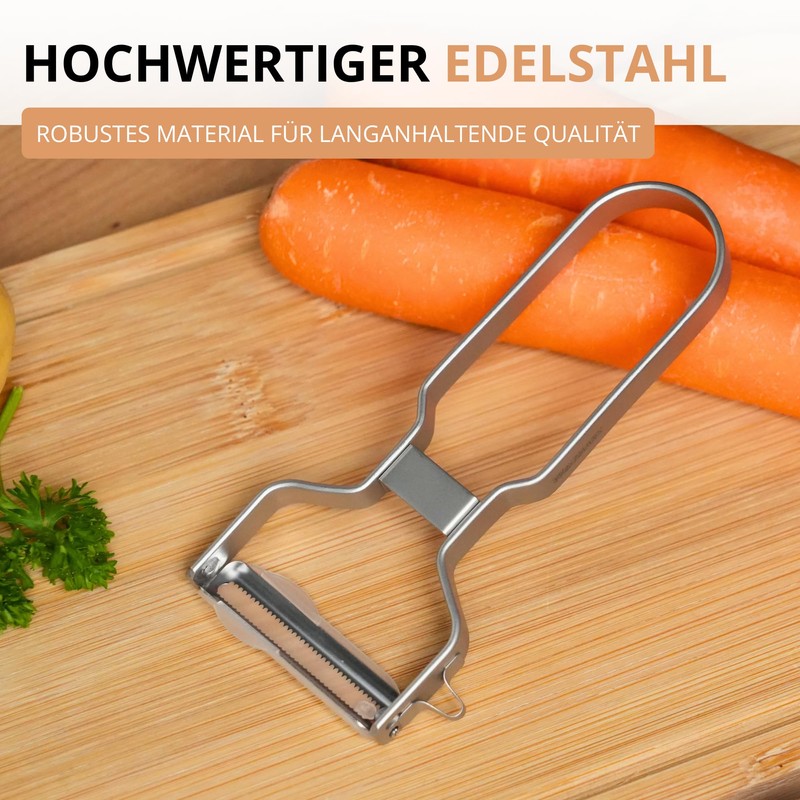 Westmark Peeler with 2 Edge Serrated Blades - Ideal for