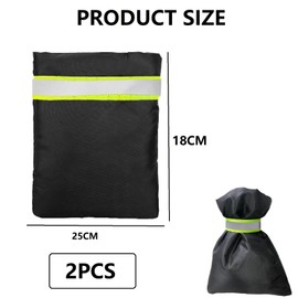 Outside Tap Covers for Winter,2PCS Waterproof Thickened Tap Cover,with Reflective Strip,Outside Water Faucet Winter Covers,Outside Tap Cover Frost Protector,Protects Your Tap from Freezing Bursting